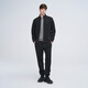 GIOVANNI VALENTINO Autumn and Winter Stand Collar Jacket Men's Casual Wool Business Loose Knitted Jacket Top Black XL