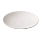 Simple pure white ceramic round soup plate, cold dish plate, Chinese hotel high-end hot dish plate, restaurant tableware, 9-inch Tang-style soup plate-Youpin white porcelain