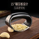 Muke stainless steel manual ring garlic press garlic minced garlic artifact garlic mashing scoop home kitchen garlic mincing tool ring garlic press 1 piece