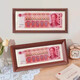 Oein Ten Billion Photo Frame RMB Photo Frame 10 Billion Coins Creative Money Frame Cash Money Decoration Grandpa Mao’s Table Walnut Color Ten Billion Horizontal Style 32*12*2.5cm