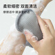 Beauty Skin Thick Double-Sided Soap Bag Foaming Net 2pcs Sandwich Soap Bath Mesh Face Washing Bubble Bath Flower MF8971