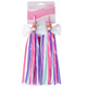 SMVP Elsa ice and snow girl stroller tassel ribbon streamer decoration bicycle scooter handle tassel cloth strips Elsa ribbon handle needs to have holes to install
