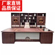 New Chinese style simple modern chairman executive desk boss desk light luxury president desk ash wood 2.0 meters desk
