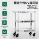 LAOA old A industrial style mobile trolley storage rack trolley three-layer tool trolley cream white LA125303