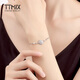 TTMIX Fashion Platinum Bracelet Women's pt950 Platinum Bracelet Platinum Women's Bracelet Birthday Gift Square 3.3-3.5g 16+2cm