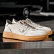 Chaussures pour hommes du printemps et automne Véritable cuir réel vache de vache respirant Tendon de bœuf Sole chaussures Air Force All-Match No. 1 Wheat Color Sports et décontracté 898 blanc 39