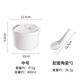 Baijie stew pot ceramic soup bowl water-proof inner pot steamed egg bowl lard porridge bird's nest cup pot tableware with lid spoon medium 400ml