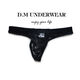 Men's underwear low-waisted sexy thong lace mesh mesh breathable strands summer T-shaped sexy temptation black L