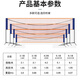 羽毛球网架便携式室内外折叠移动羽毛球架子户外毽球网简易标准网 5.1m 标准单打款【含架子+网+包】 镀锌铁管