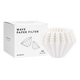 MIEHONE hand-brewed coffee cake-shaped filter paper origami V60 filter cup 155/185 bowl-shaped wavy bleached filter paper ultra-fiber cake filter paper/155/bleached 50 pieces in box