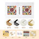 TROIS-QIHU MOT NOUVEAL MODE PEINTURE D'HUILE numérique DIY PEINTURE D'HUILE acrylique de couleur à main Envoyer des amis cadeau de mariage Decoration de salle de mariage NX13576 Pigment en surbrillance à l'environnement + Oil Canvas d'huile de protection des yeux + ensemble de pinceaux + accessoires 20 * 20cm Cadre intérieur en bois massif serré