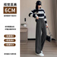 Free-style wide-leg pants for women in autumn and winter plus velvet new high-waist slim loose drape banana straight narrow version wool casual pants