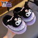 2025 new Sanrio winter girls' cotton slippers, warm and velvet Kuromi parent-child home children's cotton slippers, upgraded version of environmentally friendly material pink Melody slippers, size 12 28/29 (shoe inner length 17CM, suitable for feet 16