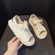
SIPUWANG sandals for women in summer new open-toed fish mouth versatile casual dissolved sole ins trendy Roman shoes lace-up dad shoes women's shoes 9207 beige 40