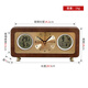 Compas solid wood desktop clock living room temperature and humidity silent perpetual calendar clock 508 (28.5*14cm)