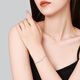 Chao Acer Platinum Love Platinum Bracelet for Women PT950 Platinum Stacked Bracelet Birthday Gift for Women Price includes labor cost 510 yuan, chain length is about 15cm + tail chain 3.7 grams