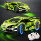 Shantou Lincun 1 24 technology remote control racing car building block model difficult small particle assembly and plug-in boys and children toy gift 8705 remote control racing car 400+ particles