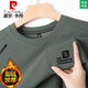 Pierre Cardin Pure Cotton Round Sweet Sweins Sweinser Swein de Swein Men's 2025 Spring y Autumn New Loose Top Casual sin marque y sin escalas anti-manga larga con lujosa sugerencia de manga larga de 829 gris 2XL 180 150-165Jin [Jin equivale a 0.5 kg]