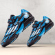 New F50 non-slip football shoes with broken nails for men and women, boys and girls, primary and secondary school students, special competition training, black and blue 33
