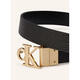 Calvin Klein Women's Belt Girdle Decorative Leather Double-Sided Business Daily Belt Fashion BLACK 90