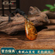Qingcheng Mountain Natural Water Drop Flower Amber Pendant, Orphan, Same Style for Men and Women, Simple Autumn Necklace, Amber Pendant, Beeswax Gift, Flower Amber Water Drop Pendant, Orphan Product Has Expired