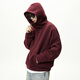 MONPOC heavy half zipper natal red sweatshirt men's spring and autumn American hoodie jacket MOW07 Ancora red L