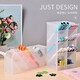 Jewelry box multi-functional oblique plug-in transparent color desktop multi-grid pen holder creative ins makeup brush storage box narrow four-grid storage box 1 (random color)