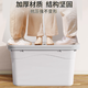 Yusenyi Plastic Storage Box with Lid Household Clothing Storage Box Car Trunk Toy Storage Box Recommended Small Size Storage [Satisfied with Whole House Storage] [Bottom Pulloff Model] 13562*45*34cm