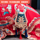 Mercury series 200 count high-end pure cotton wedding four-piece set big red long-staple cotton embroidered cotton quilt cover new wedding room Dragon and Phoenix Dynasty 2.0m bed sheet style four-piece set