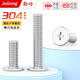 Jinggong (JINGGONG) 304 stainless steel thin flat head cross screws thin head large head screws ultra-thin flat head machine screws CM M2-M6 M2.5*6* head diameter 6 (100 pieces)