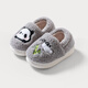 Pig Daddy Children's Cotton Slippers 1-3 Years Old Boy's Home Indoor Non-Slip Warm Baby Soft Soled Cotton Slippers Gray 19