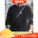 MADEN MADEN workwear American retro knitted Henley sweater Ami khaki vertical striped pullover sweater for men autumn S