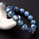 Natural niche gemstone kyanite bracelet old mineral cat's eye kyanite blue beads loose beads beaded bracelet 8mm