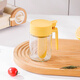 Xin Cong's new sealed seasoning bottle seasoning kitchen glass household seasoning salt shaker set storage box moisture-proof MSG storage yellow sealed seasoning box 1 pack