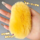 Autumn and winter mango hairpin plush mango core hairpin Rex rabbit fur side bangs bb clip high-end broken hair side clip yellow