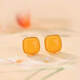 Love 925 silver earrings for women, small square sugar beeswax earrings, Chinese style earrings, jewelry, national style high-end gifts for girlfriends