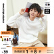 Metersbonwe Sweater Мужский осенний круглый круглый свитер. Белый случайный японский ленивый ретро-ретро-свитер белый 2xl 185 104b
