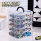 Hot Wheels storage box alloy model car ornaments children's baby pocket car toy car display rack with cover portable - 5 layers 30 grids