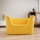 JD Logistics Cat litter box semi-enclosed anti-splash extra large cat toilet household cat litter box cat litter box yellow (free black shovel) PP 53*36*23*cm
