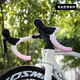 ACRUNU road bicycle handlebars with non-slip wear-resistant mummy straps mountain bike back glue shock-absorbing handlebars with riding white and blue gradient
