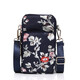 OEMG new mobile phone bag women's mini bag shoulder crossbody bag wrist coin purse casual sports dancing forearm bag black flower language