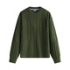 
Navigare Italian sailboat crimp cardigan ladies 2025 autumn and winter new knitted base shirt casual sweater vitality green S
