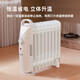 HOWTREATS Haoqishi Cartiya oil heater household small electric heater for heating in winter new electric heater white a9 piece
