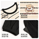 Yiduo couple pajamas for women with chest pads in autumn and winter pure cotton long-sleeved striped cartoon casual boys can be worn outside as home clothes