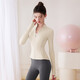 LULULOMDDW2025 new yoga wear women's tops long-sleeved running morning run Pilates training sports zipper jacket dark gray shaping pants S