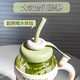 Water Cup Ice Ba Straw Cup Extra Large Capacity Water Cup Girls Ice Ba Straw Cup 2025 New High-Looking Student Green 1200ML