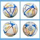 High-looking campus new model, upgraded and thickened Qatar World Cup No. 5 ball genuine football standard football red striped football Qatar World Cup No. 5 genuine naked ball