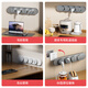 Kitchen wall one-turn multi-expansion socket sideboard track row plug in-situ replacement multi-functional power supply 86 extension 15 holes + USB_Type-C_in-situ replacement_grey
