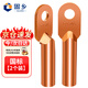Guxiang DT copper nose wire nose cold-pressed terminal block copper wire ear copper wiring cable lug terminal nose national standard A grade 95 square single hole 2 pack