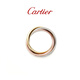 Cartier Trinity series ring small model 18K white gold rose gold gift B4235100-51